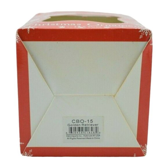 ES Pets Dog Unbreakable Ball Golden Retriever New Christmas Ornament - Picture 5 of 5